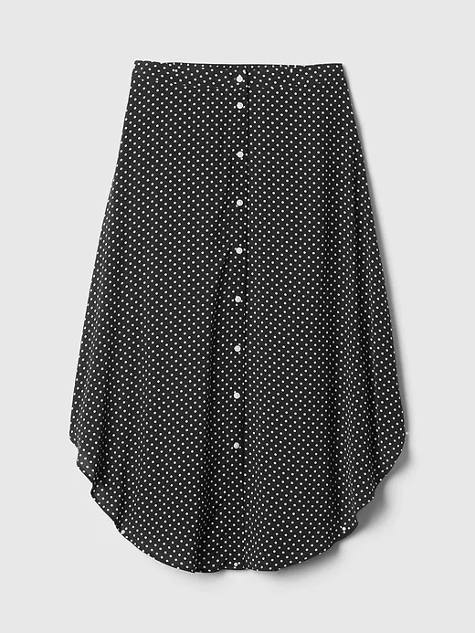 Crepe Handkerchief Hem Midi Skirt sold by GAP product image thumbnail 5