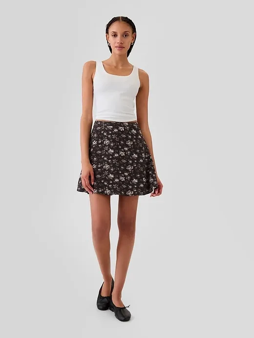 Crepe Floral Mini Skirt sold by GAP