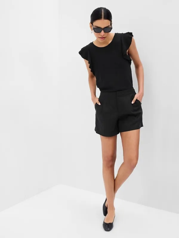 Essential Rib Flutter Sleeve T-shirt sold by GAP