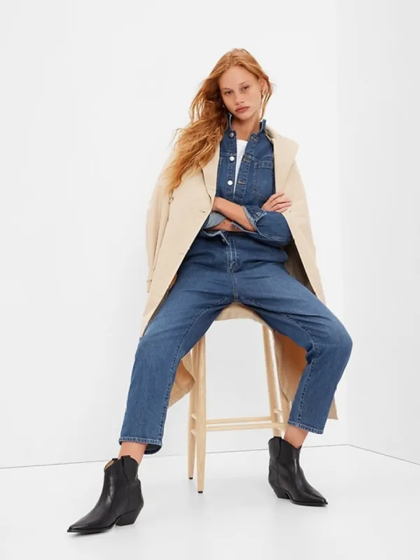 Denim Jumpsuit with Washwell sold by GAP