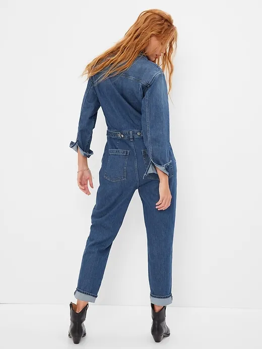 Denim Jumpsuit with Washwell sold by GAP product image thumbnail 2
