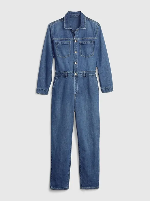 Denim Jumpsuit with Washwell sold by GAP product image thumbnail 4