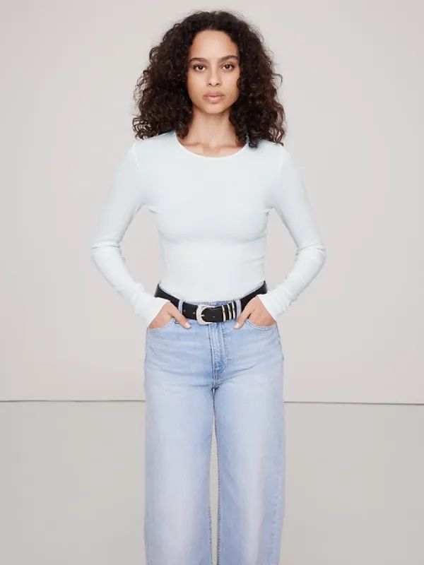 Ribbed Crew-Neck T-Shirt sold by Banana Republic