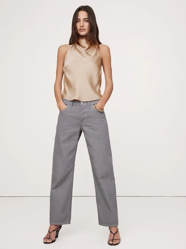 Hammered Satin Cowl-Neck Top sold by Banana Republic