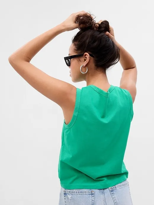 Organic Cotton Vintage Shell Tank Top sold by GAP product image thumbnail 3