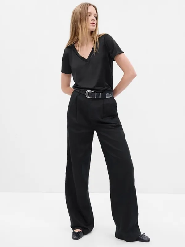 Vintage Satin V-Neck T-Shirt sold by GAP