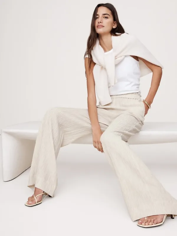 Crinkle Crepe Pull-On Pant sold by Banana Republic