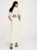 Linen-Silk Cut-Out Maxi Dress sold by Banana Republic