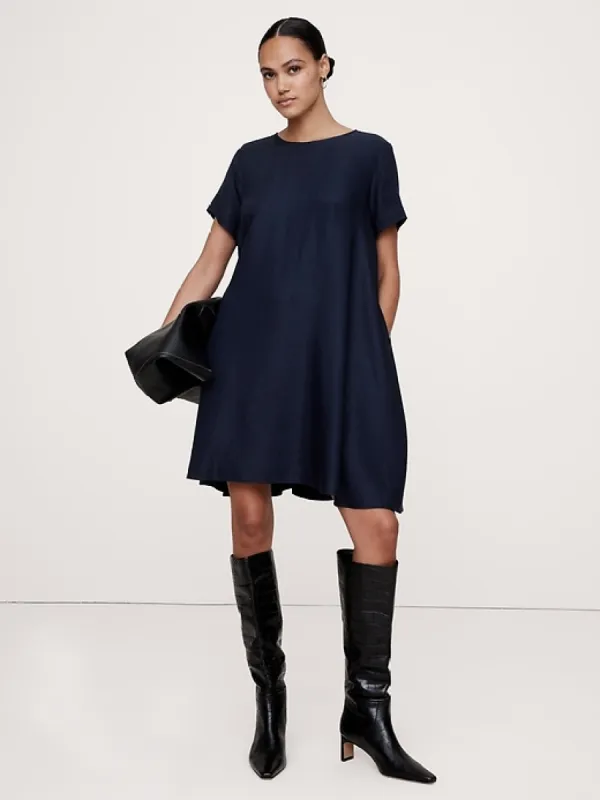 Aurelia Linen-Blend Mini Dress sold by Banana Republic