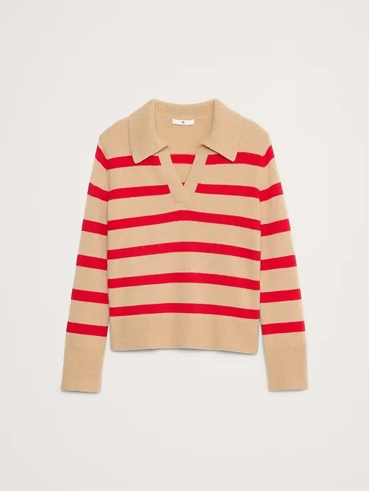 Cashmere Rugby Sweater Polo sold by Banana Republic product image thumbnail 4