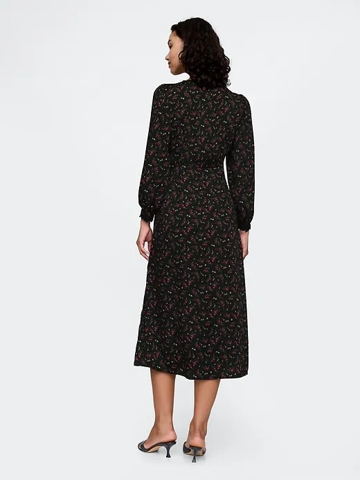 Satin Empire Midi Dress sold by GAP product image thumbnail 2