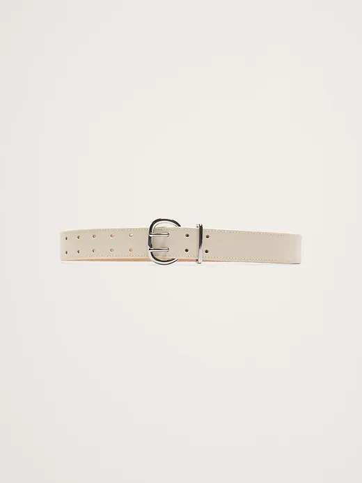 Leather Double-Punch Waist Belt sold by Banana Republic
