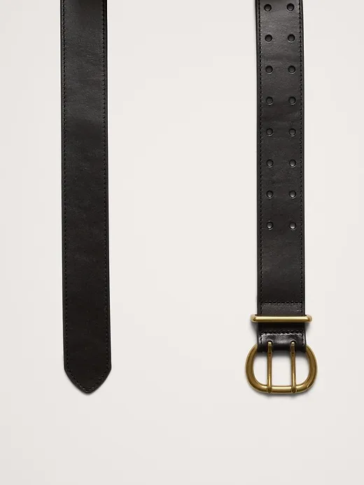 Leather Double-Punch Waist Belt sold by Banana Republic product image thumbnail 3