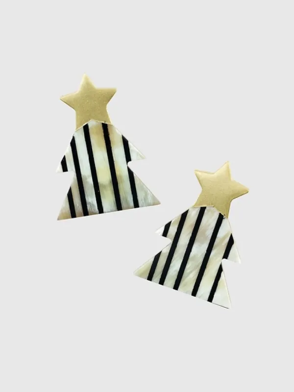 Striped Christmas Tree Earrings sold by GAP
