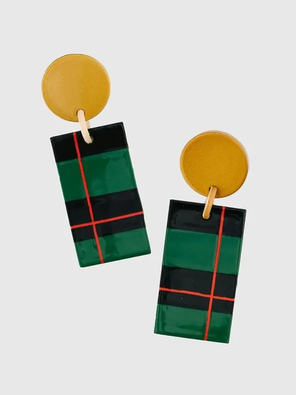 Winter Plaid Earrings sold by GAP