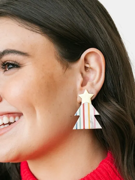 Rainbow Christmas Tree Earring sold by GAP product image thumbnail 3