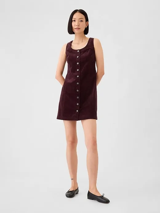 Corduroy Button Mini Dress sold by GAP