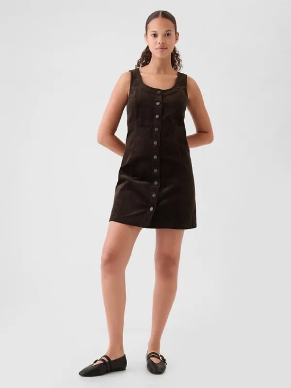 Corduroy Button Mini Dress sold by GAP