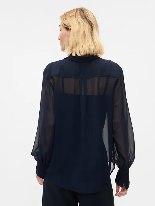 Recycled Sheer Shirt sold by GAP product image thumbnail 2