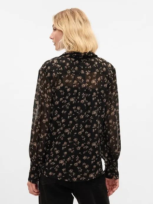 Recycled Sheer Shirt sold by GAP product image thumbnail 5