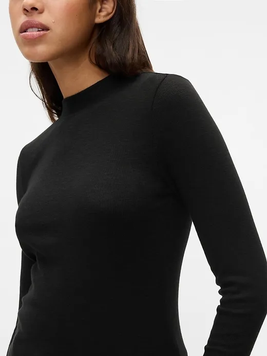 Essential Rib Mockneck T-Shirt sold by GAP product image thumbnail 4