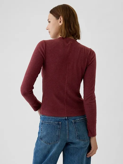 Essential Rib Mockneck T-Shirt sold by GAP product image thumbnail 5