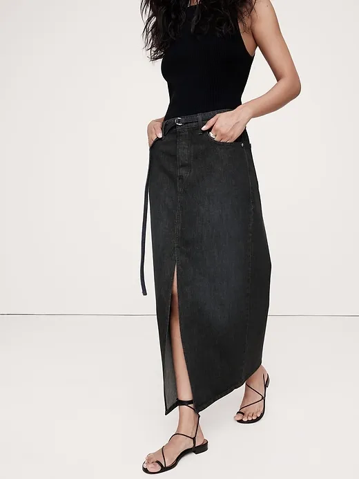 Denim Maxi Skirt sold by Banana Republic product image thumbnail 3
