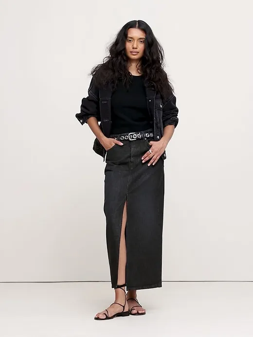 Denim Maxi Skirt sold by Banana Republic product image thumbnail 5