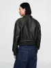 Vegan Leather Bomber Jacket sold by GAP