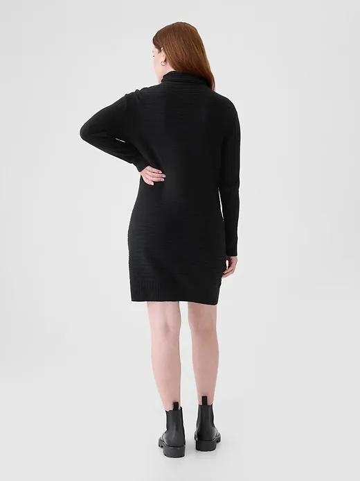Maternity CashSoft Rib Turtleneck Mini Sweater Dress sold by GAP product image thumbnail 2