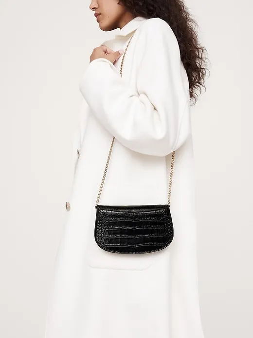 Embossed Leather Crossbody Bag sold by Banana Republic product image thumbnail 2