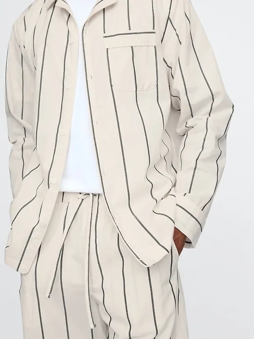 Adult Poplin Pajama Set sold by GAP product image thumbnail 3