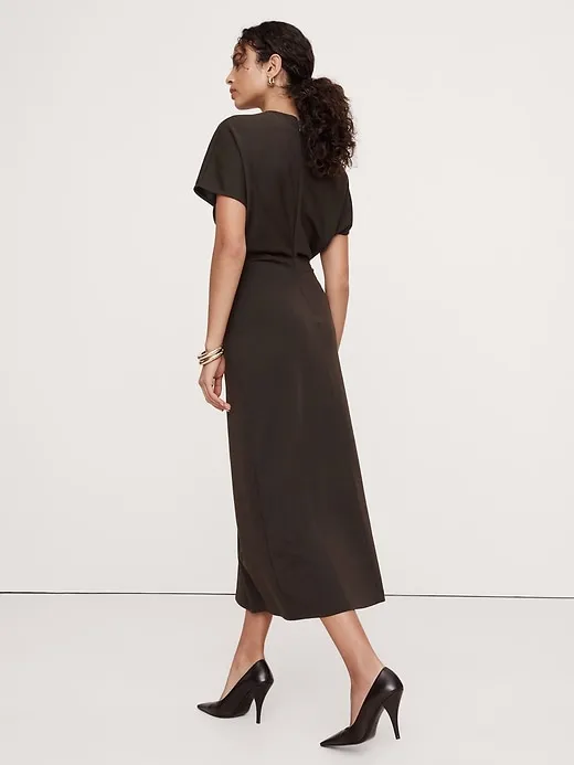 Wool-Blend Scuba Midi Dress sold by Banana Republic product image thumbnail 2