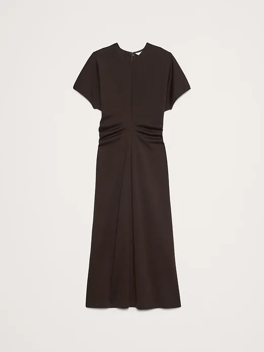 Wool-Blend Scuba Midi Dress sold by Banana Republic product image thumbnail 4