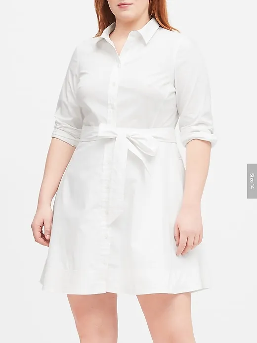 Poplin Shirt Dress sold by Banana Republic product image thumbnail 4