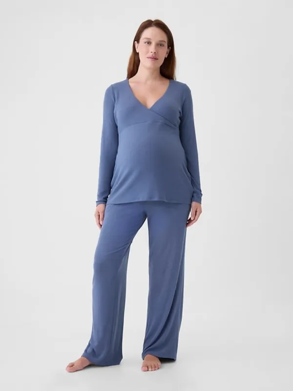 Maternity Rib PJ Set sold by GAP