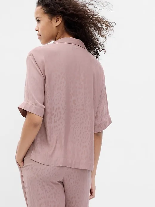Satin PJ Shirt sold by GAP product image thumbnail 2