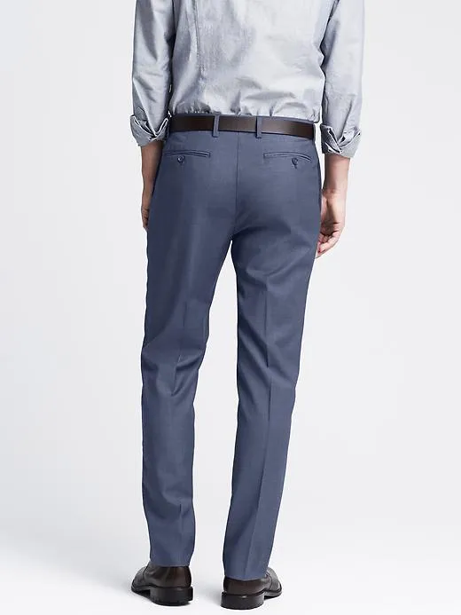 Tailored Slim Blue Wool Dress Pant sold by Banana Republic product image thumbnail 2