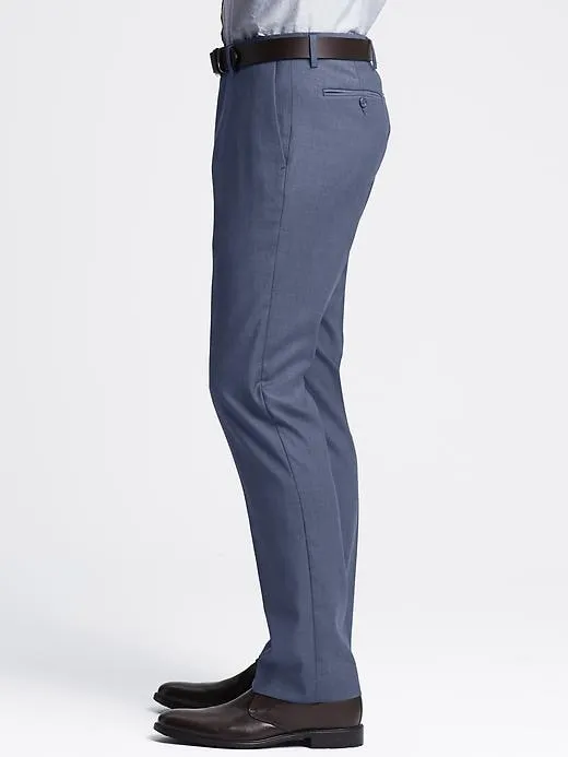 Tailored Slim Blue Wool Dress Pant sold by Banana Republic product image thumbnail 3