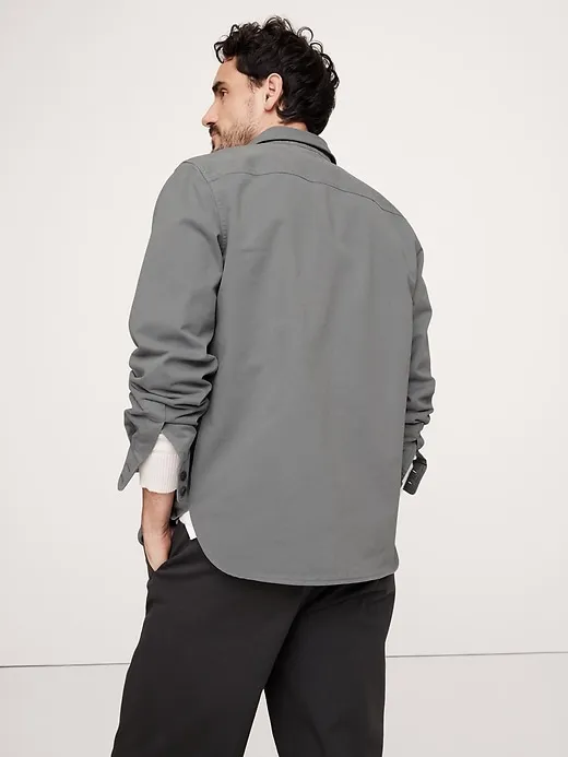 Cotton Twill Shirt Jacket sold by Banana Republic product image thumbnail 2