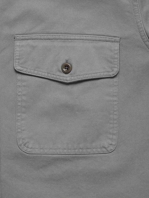Cotton Twill Shirt Jacket sold by Banana Republic product image thumbnail 5