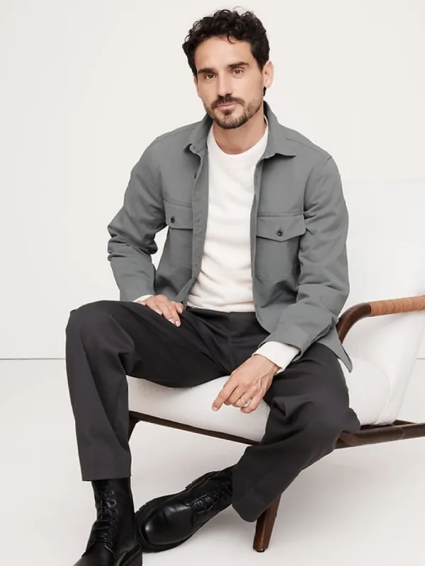 Cotton Twill Shirt Jacket sold by Banana Republic