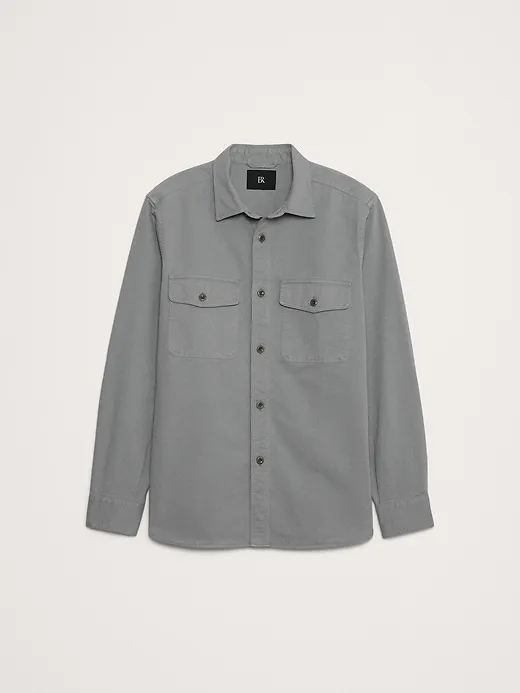 Cotton Twill Shirt Jacket sold by Banana Republic product image thumbnail 4