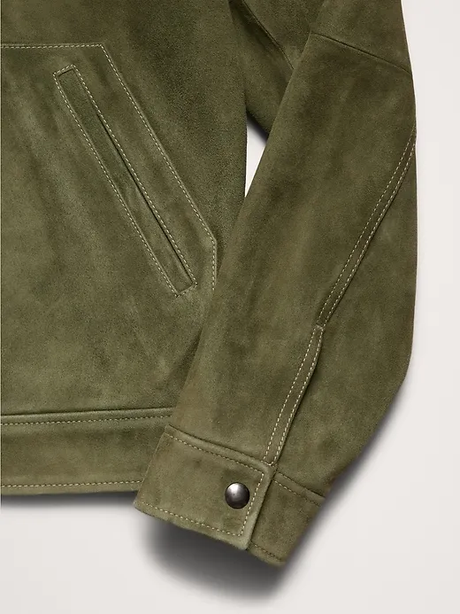 Suede Trucker Jacket sold by Banana Republic product image thumbnail 5