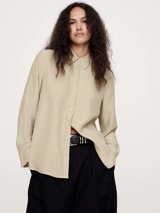 The Perfect Silk Shirt sold by Banana Republic