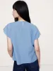 Cotton-Silk Tulip-Sleeve Shirt sold by Banana Republic