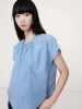 Cotton-Silk Tulip-Sleeve Shirt sold by Banana Republic