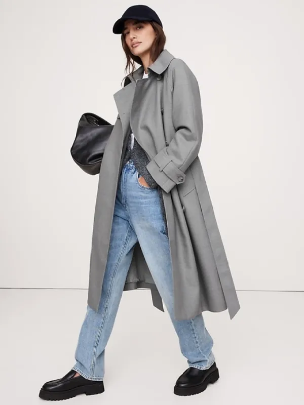 Water-Repellant Italian Wool Trench Coat sold by Banana Republic