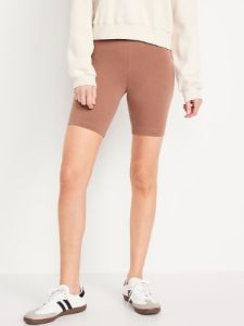 High-Waisted Biker Shorts -- 8-inch inseam sold by GAP