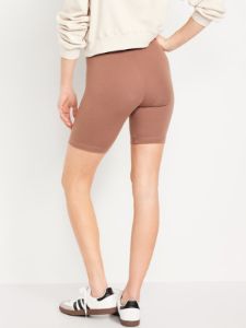 High-Waisted Biker Shorts -- 8-inch inseam sold by GAP